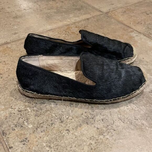 Steven by Steve Madden Lanii Black Calf Hair Espadrilles Shoes Womens Size 8.5 - Picture 8 of 12